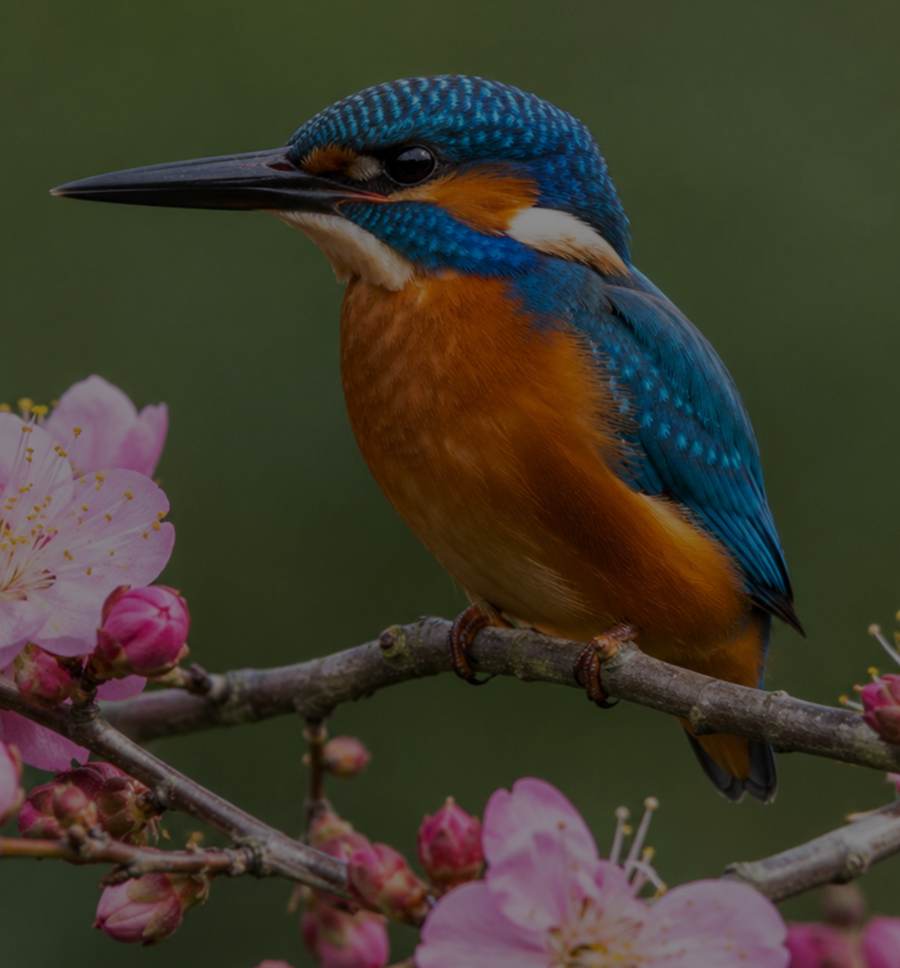 Kingfisher in a natural setting