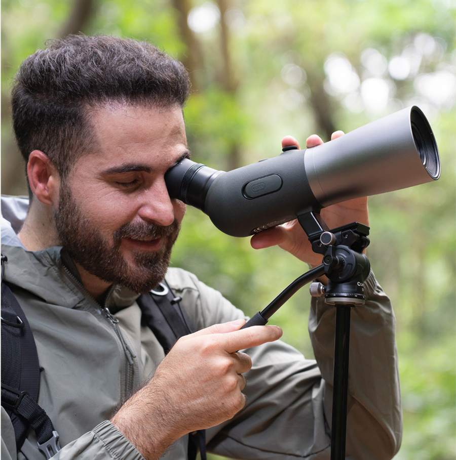 Spotting scope in the field